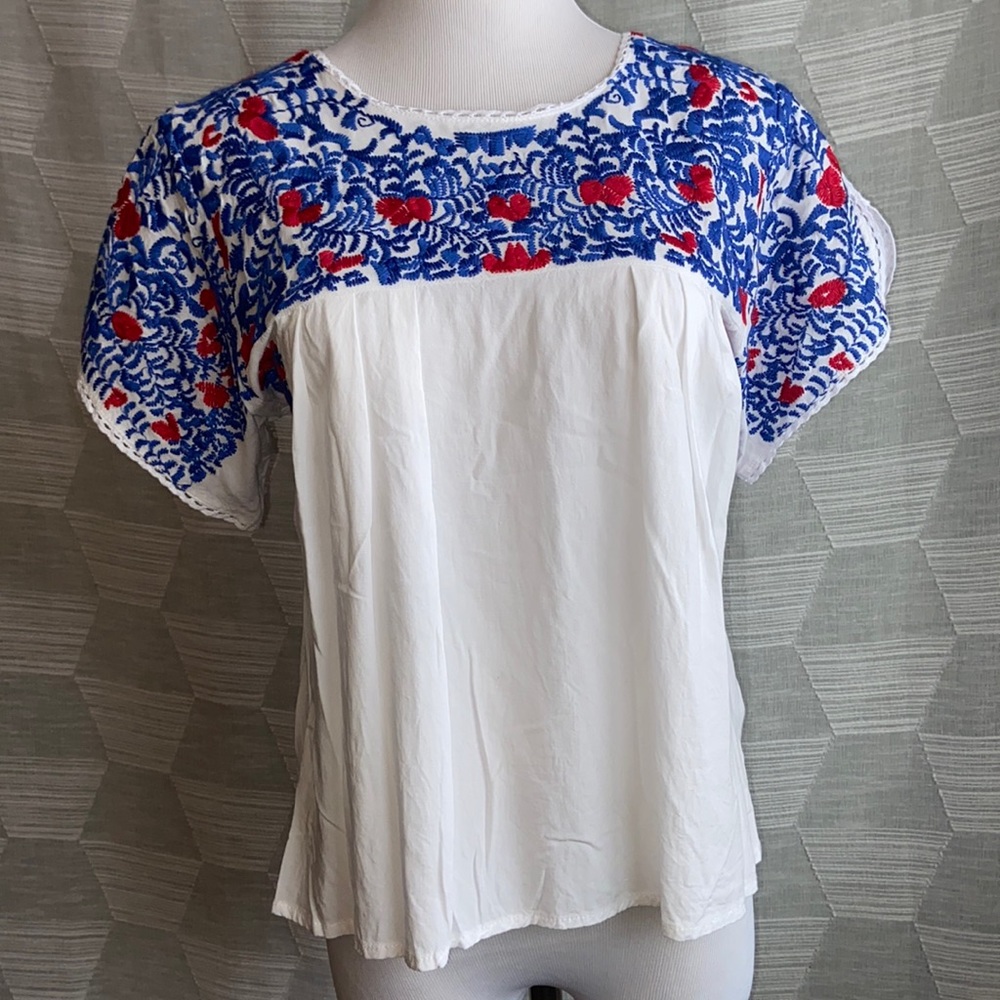 Embroidered top
